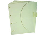 Een Smartfolder geperforeerde opbergmappen A4 Beige 6 stuks koop je bij Company Supplies