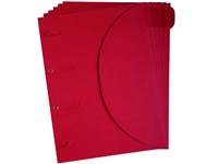 Een Smartfolder geperforeerde opbergmappen A4 Rood 6 stuks koop je bij Company Supplies