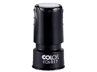 Een Stempel Colop EOS R 17 flashsysteem rond 17mm met stempelplaat zwart koop je bij economaat.be