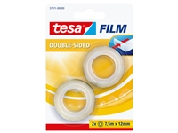 Een Tape tesafilm® dubbelzijdig 7.5mx12mm transparant 2 rollen koop je bij economaat.be