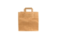 Een Tas IEZZY kraft papier 26x17x25cm (bxdxh) bruin 250 stuks koop je bij Company Supplies