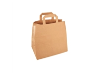 Een Tas IEZZY kraft papier 32x16x27cm (bxdxh) bruin 250 stuks koop je bij Sysdicom BV