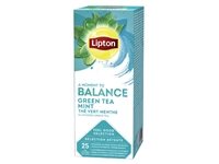 Een Thee Lipton Balance green tea mint 25x1.5gr koop je bij Company Supplies