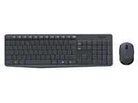 Een Toetsenbord Logitech MK235 Qwerty +muis zwart koop je bij Sysdicom BV