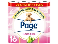 Een Toiletpapier Page Sensitive Aloë Vera 3-laags wit 140vel koop je bij Sysdicom BV