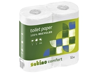 Een Toiletpapier Satino MT1 Comfort 2-laags 200 vel wit 062240 koop je bij Sysdicom BV