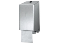 Een Toiletpapierdispenser Euro Products systeemrol duo zilver 438001 koop je bij Sysdicom BV