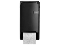 Een Toiletpapierdispenser Quartzline Q1 systeemrol duo zwart 441051 koop je bij Sysdicom BV