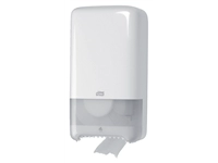 Een Toiletpapierdispenser Tork T6 Elevation medium duo wit 557500 koop je bij Company Supplies