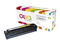 Een Tonercartridge OWA alternatief tbv HP CE322A geel koop je bij Sysdicom BV