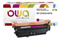 Een Tonercartridge OWA alternatief tbv HP CE403A rood koop je bij Sysdicom BV