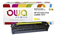 Een Tonercartridge OWA alternatief tbv HP CF212A geel koop je bij Sysdicom BV