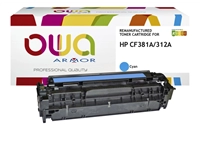 Een Tonercartridge OWA alternatief tbv HP CF381A blauw koop je bij Sysdicom BV