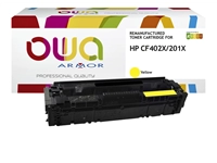 Een Tonercartridge OWA alternatief tbv HP CF402X geel koop je bij Sysdicom BV