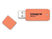 Een USB-stick 3.0 Integral 64GB neon oranje koop je bij Sysdicom BV