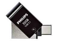 Een USB-stick 3.1 Philips USB-C 2-in-1 Midnight Black 32GB koop je bij Sysdicom BV