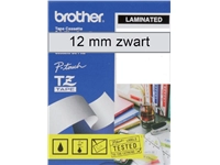 Een Labeltape Brother P-touch TZe-131 standaard 12mm zwart op transparant koop je bij Hoekmankantoorartikelen.nl