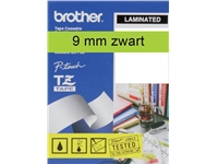 Een Labeltape Brother P-touch TZe-721 standaard 9mm zwart op groen koop je bij Hoekmankantoorartikelen.nl