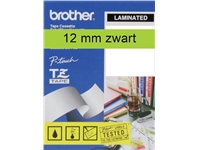 Een Labeltape Brother P-touch TZe-731 standaard 12mm zwart op groen koop je bij Hoekmankantoorartikelen.nl