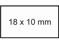 Een Prijsetiket 18x10mm Sato PB1 permanent wit 1000 stuks koop je bij Hoekmankantoorartikelen.nl