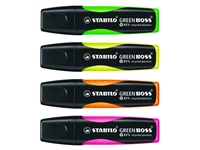 Een Markeerstift STABILO GREEN BOSS 6070/24 geel koop je bij VHK Kantoorartikelen