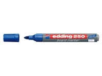 Een Viltstift edding 250 whiteboard rond 1.5-3mm blauw koop je bij VHK Kantoorartikelen