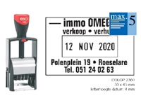 Een Woord-datumstempel Colop 2360 personaliseerbaar 30x45 koop je bij VHK Kantoorartikelen