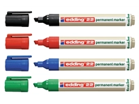 Een Viltstift edding 22 Ecoline schuin zwart 1-5mm koop je bij VHK Kantoorartikelen