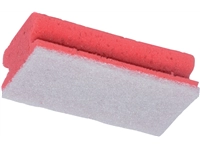 Een Schuurspons Cleaninq met greep 140x70x42mm rood/wit 5 stuks koop je bij VHK Kantoorartikelen