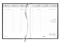 Een Agenda 2025 Quantore week 7dagen/2pagina's A5 4-talig zwart koop je bij Hoekmankantoorartikelen.nl
