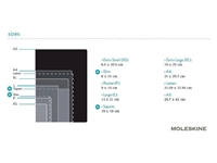 Een Notitieboek Moleskine large 130x210mm lijn hard cover zwart koop je bij VHK Kantoorartikelen