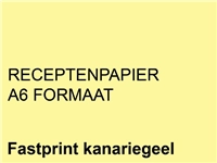 Een Receptpapier Fastprint A6 80gr kanariegeel 2000 vel koop je bij Hoekmankantoorartikelen.nl