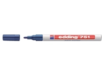 Een Viltstift edding 751 lakmarker rond 1-2mm blauw koop je bij Hoekmankantoorartikelen.nl