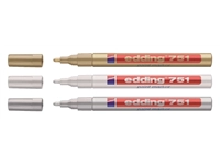 Een Viltstift edding 751 lakmarker rond 1-2mm goud koop je bij Hoekmankantoorartikelen.nl