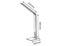 Een Bureaulamp Hansa ledlamp Magic plus zwart koop je bij VHK Kantoorartikelen