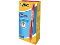 Een Gelschrijver Bic Gel-ocity medium rood koop je bij VHK Kantoorartikelen