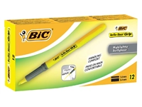 Een Markeerstift Bic brite liner grip geel koop je bij VHK Kantoorartikelen