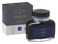 Een Vulpeninkt Parker Quink permanent 57ml blauw koop je bij VHK Kantoorartikelen