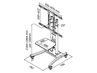 Een Monitormeubel Neomounts M2000E 37-85" zwart koop je bij VHK Kantoorartikelen