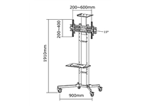 Een Monitormeubel Neomounts M1700E 32-55" zwart koop je bij VHK Kantoorartikelen