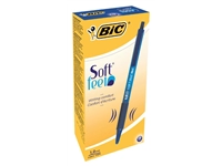 Een Balpen Bic soft feel grip clic medium blauw koop je bij VHK Kantoorartikelen