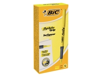 Een Markeerstift Bic brite liner grip geel koop je bij VHK Kantoorartikelen