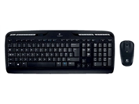 Een Toetsenbord Logitech MK330 Qwerty +muis zwart koop je bij VHK Kantoorartikelen