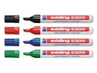 Een Viltstift edding 3300 schuin 1-5mm blauw koop je bij Hoekmankantoorartikelen.nl