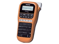 Een Labelprinter Brother P-touch TZe PT-E110 draagbaar qwerty 12mm oranje koop je bij Hoekmankantoorartikelen.nl