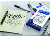 Een Tekenstift Faber-Castell Pitt Artist handlettering startset etui à 8 stuks koop je bij VHK Kantoorartikelen