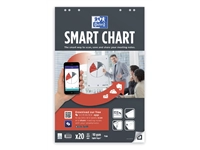 Een Flipoverpapier Oxford smart 65x98cm blanco 90gram 20 vel koop je bij Hoekmankantoorartikelen.nl