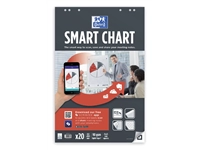 Een Flipoverpapier Oxford smart 65x98cm. ruit 90gram 20 vel koop je bij Hoekmankantoorartikelen.nl