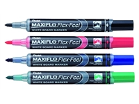 Een Viltstift Pentel MWL5SBF Maxiflo whiteboard rond 1.5-4.5mm rood koop je bij Hoekmankantoorartikelen.nl