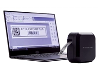 Een Labelprinter Brother P-touch Cube Plus TZe PT-P710BT desktop 24mm zwart koop je bij Hoekmankantoorartikelen.nl